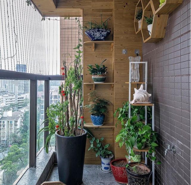 阳台装修设计小花园